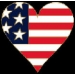 HEART USA FLAG COLORS PIN